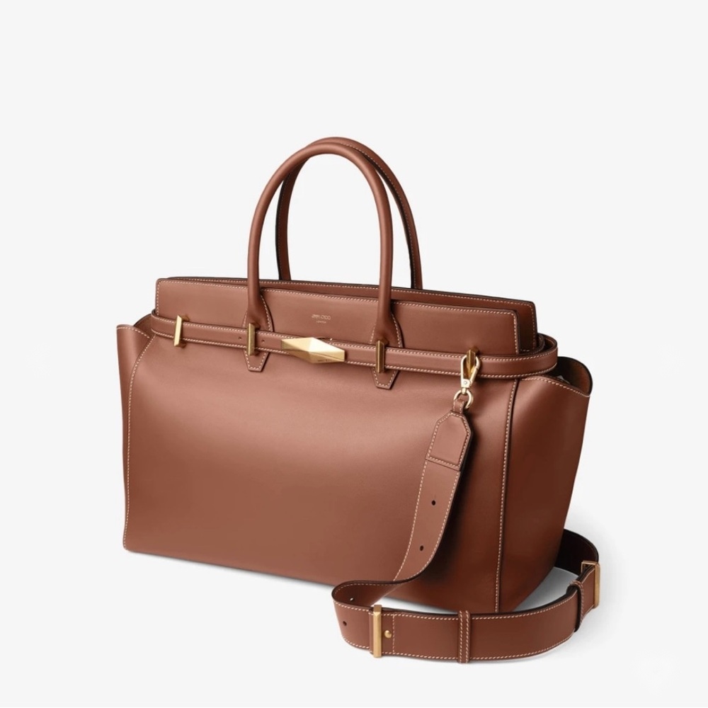 Jimmy Choo Diamond handbag, three-quarter view with the detachable shoulder strap