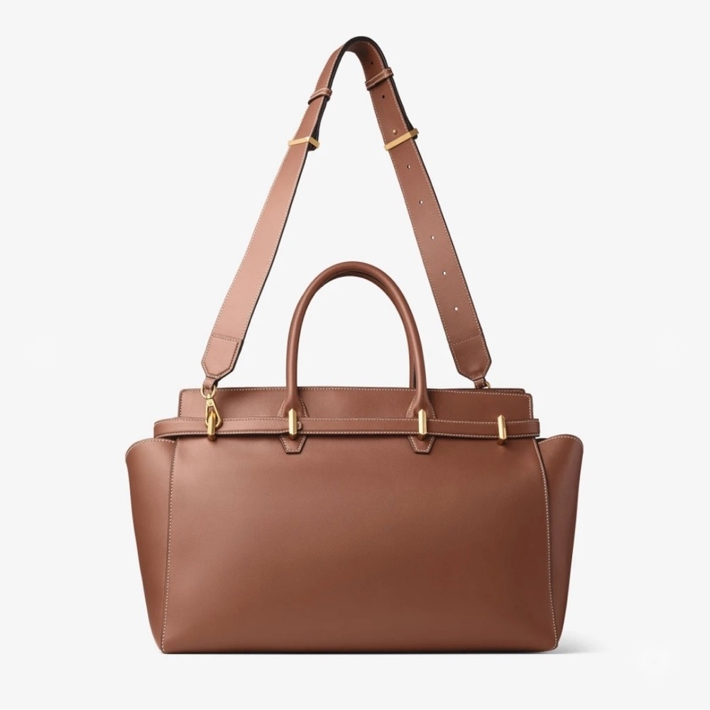 Jimmy Choo Diamond handbag with the shoulder strap attached and extended