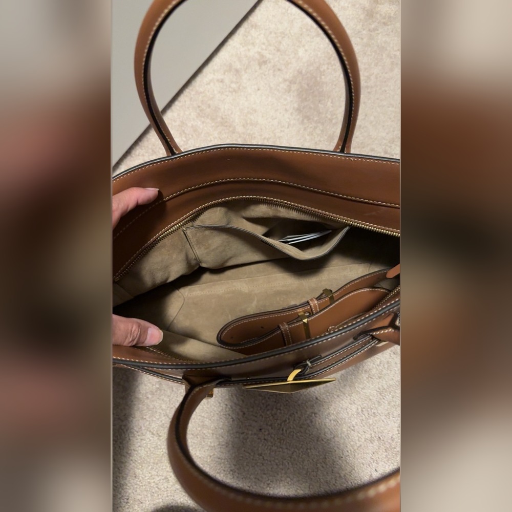 Inside the actual purse showing the interior pocket